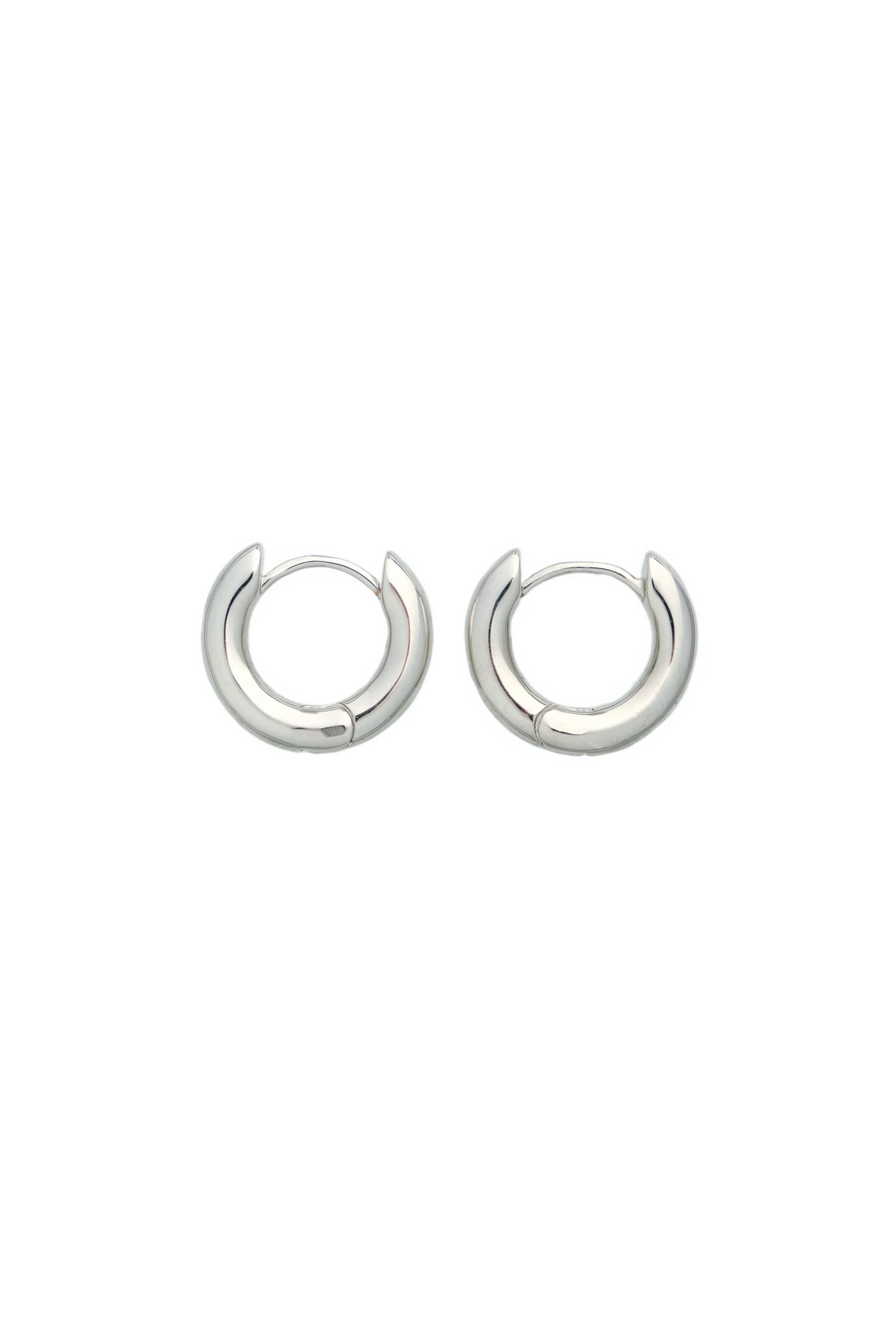 Product image: Round transformable earrings, smooth fatkura, D 20mm