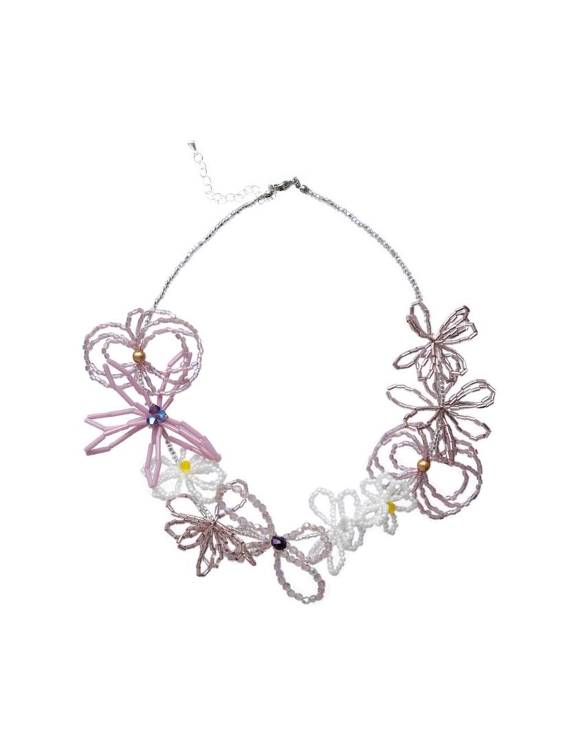 Product image: Necklace «Wildflowers» in lilac color