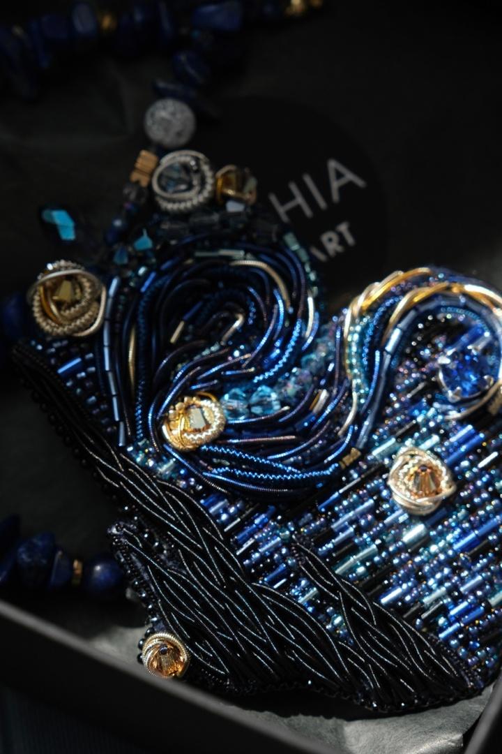 Product image 5: Brooch «Starry Night by Van Gogh»