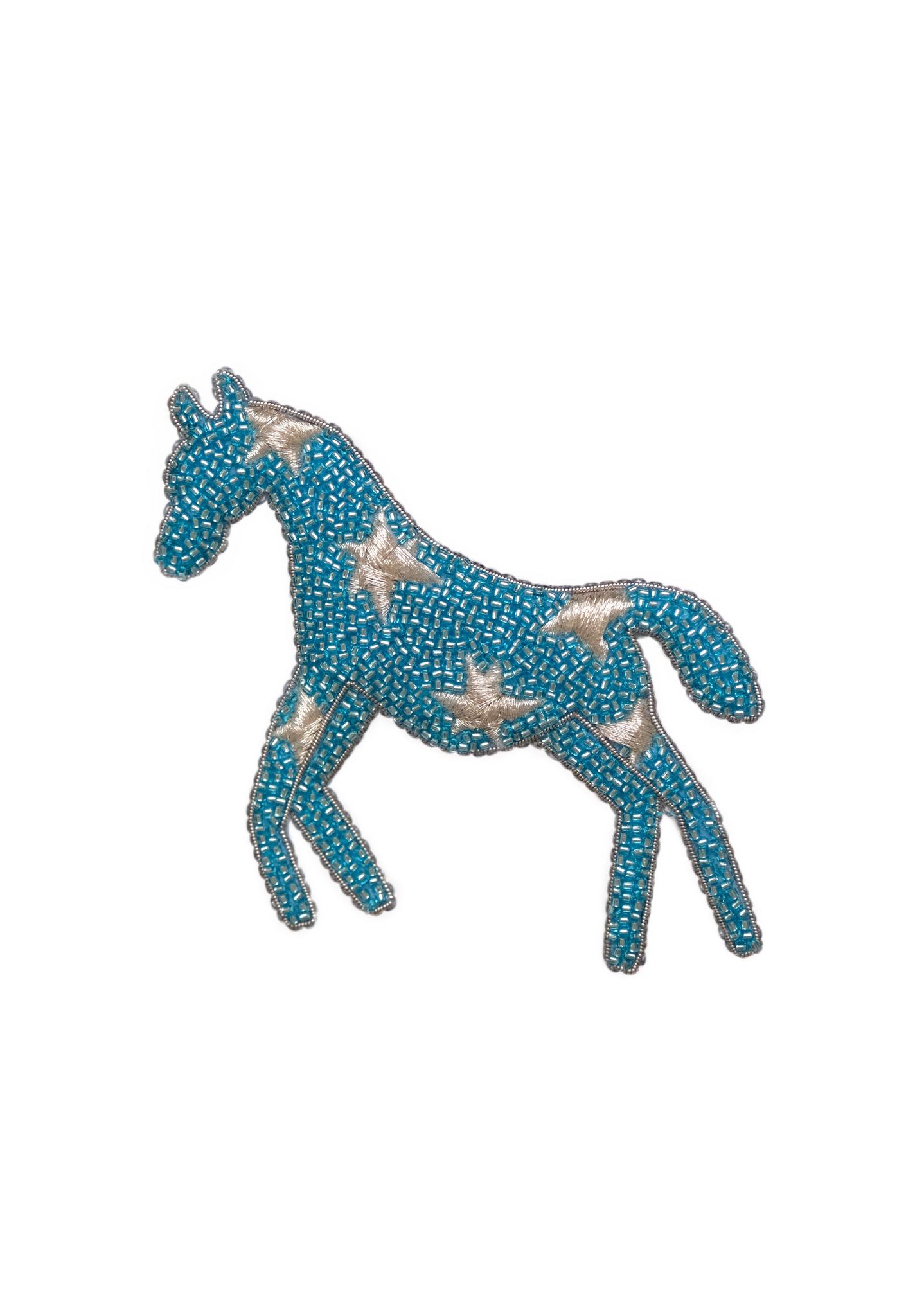 Product image: Brooch «Blue Pony»